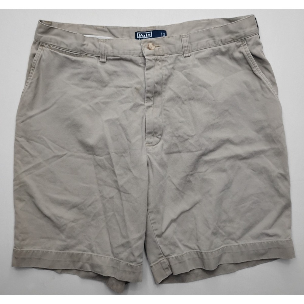 Polo By Ralph Lauren Mens 36 Shorts Prospect‎ Short Flat Front Khaki